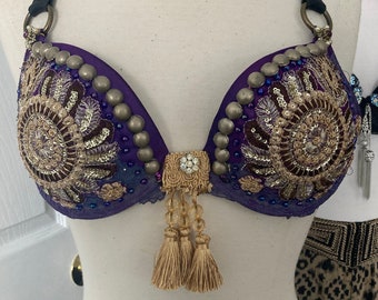 Tribal, Tribal, fusion, vintage, inspired, bellydance bra