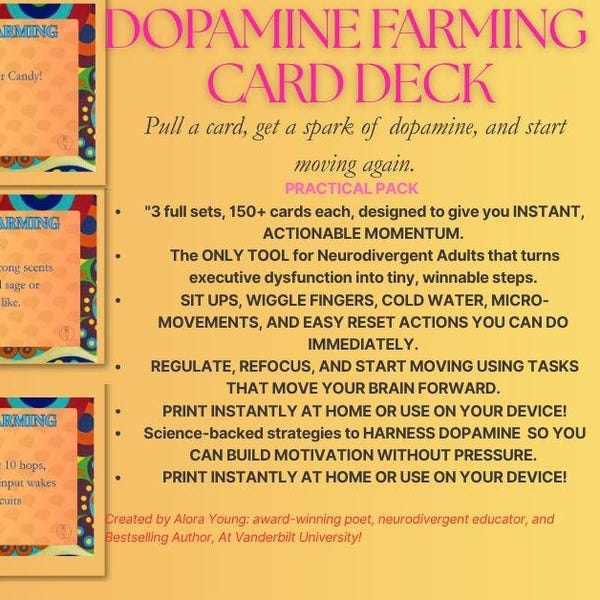 Baraja de cartas DOPAMININE FARMING: PRÁCTICA