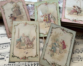 Éphémères de la mode géorgienne française : journal indésirable pastel baroque (téléchargement numérique)