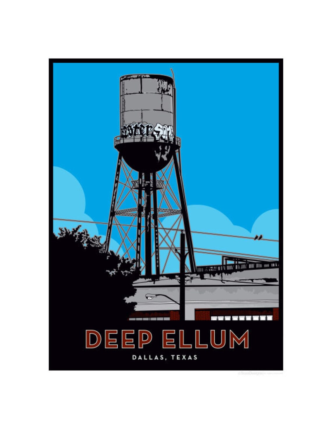 Deep Ellum Framed Art Print - Etsy