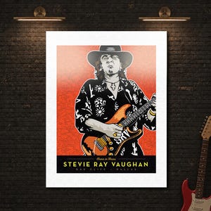 Stevie Ray Vaughan Poster - Etsy