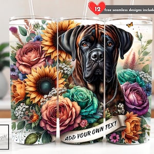 Cane Corso Tumbler Wrap, 20 oz Skinny Tumbler Dog Sublimation Dog Lover Design Digital Download PNG Instant DIGITAL, Dog Mom Tumbler Wrap