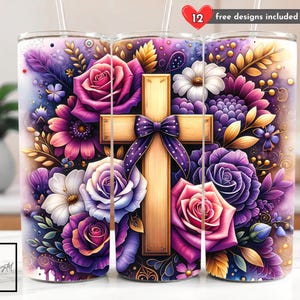 Coquette Christian Tumbler Wrap 20 oz Skinny Tumbler Seamless Sublimation Design Digital Download PNG Instant DIGITAL, Faith Tumbler Wrap
