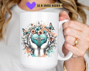 Medical Assistant Sublimation Design, 11 and 15oz Mug Design PNG, Healthcare Digital Download File, CNA png, Full Wrap Design Coffee for Mug