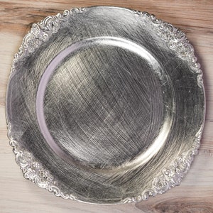 Set of 12 Vintage Silver Charger Plate