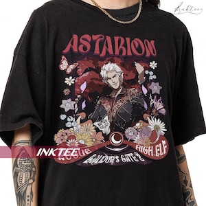 Astarion shirt, baldurs gate 3, astarion inspired, bg3 astarion, astarion, baldurs gate 3 astarion, astarion girl dinner, pale elf astarion
