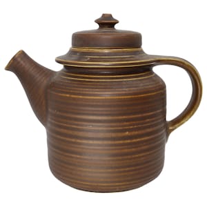 Arabia KAARNA Tetera Marrón - Diseño Finlandés GD3 Retro 6 Tazas Capacidad Vintage