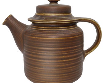 Arabia KAARNA Tetera Marrón - Diseño Finlandés GD3 Retro 6 Tazas Capacidad Vintage