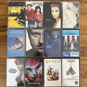 ヴィンテージ音楽カセットテープ：80年代～90年代のポップ＆ロック - お気に入りのアルバムを選ぼう
