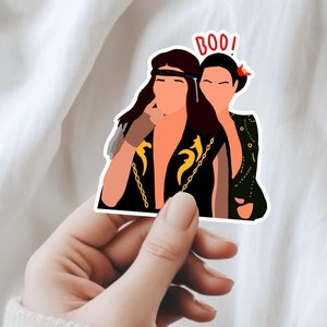 Pegatina Boo - Agatha Rio - Pegatina de Halloween - Pegatina Marvel Agatha All Along - Beso cortado - Agatha Harkness - Rio Vidal - Esa bruja Bruja verde