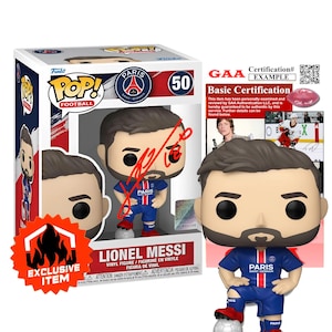 Lionel Messi Autographed PSG Funko Pop | Soccer | Signature with COA