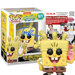 Funko Pop Spongebob Squarepants autografato da Tom Kenny / Spongebob Nickelodeon / Firma con certificato di autenticità