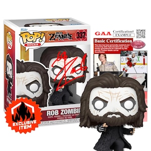 Rob Zombie Autographed Funko Pop | Rob Zombie Music | Signature with COA