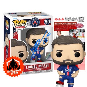 Lionel Messi Autographed PSG Funko Pop | Soccer | Signature with COA