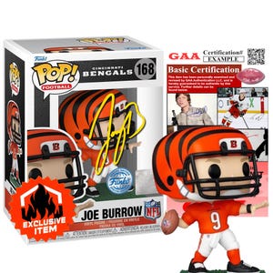 Funko Pop NFL autografato da Joe Burrow / Cincinnati Bengals NFL / Firma con certificato di autenticità