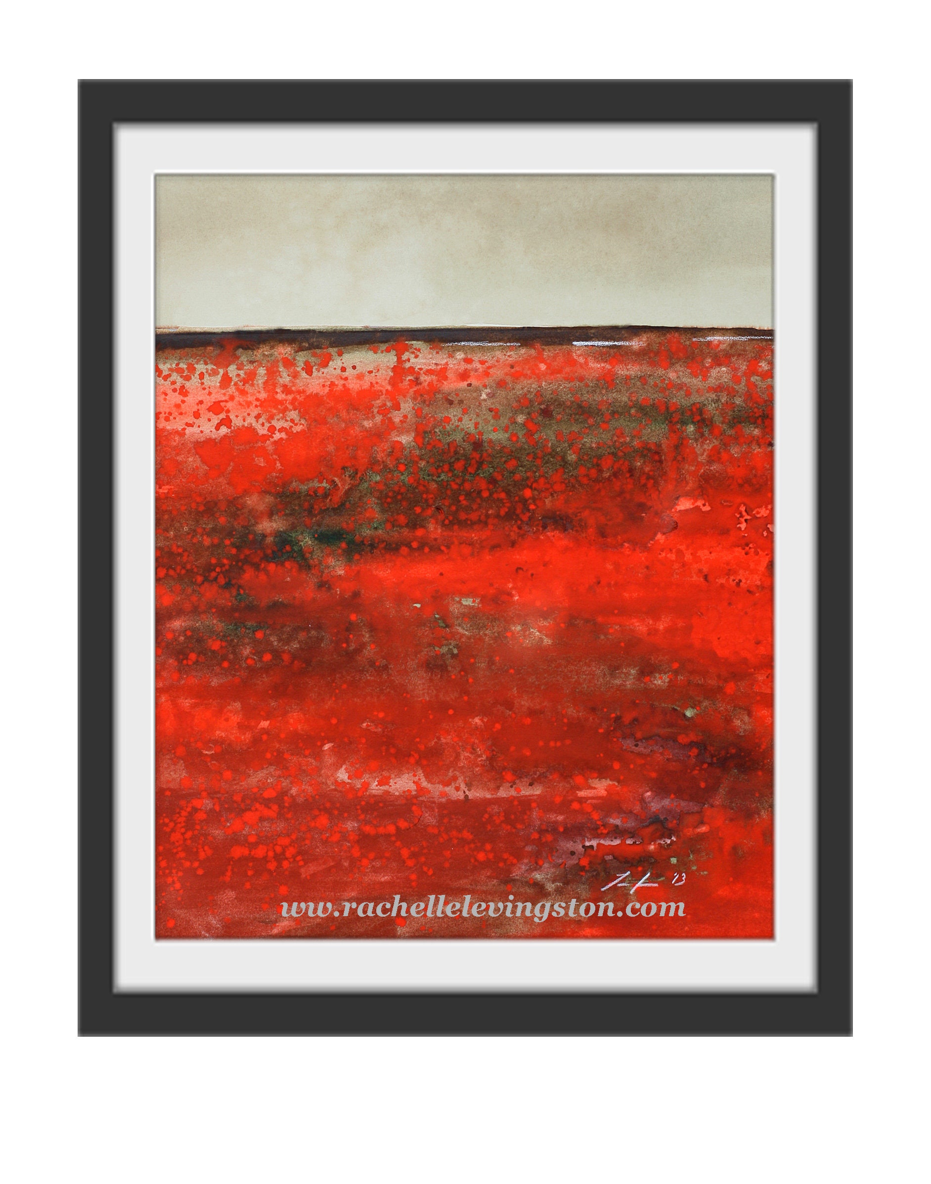 Abstract Red Poppy Abstract Red Poppies Watercolor Art Print (11x14 Inches) - Etsy