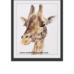 giraffe art print giraffe painting art print for nursery peek a boo animal print kids wall art SEE PHOTOS for all ANIMALS image 3