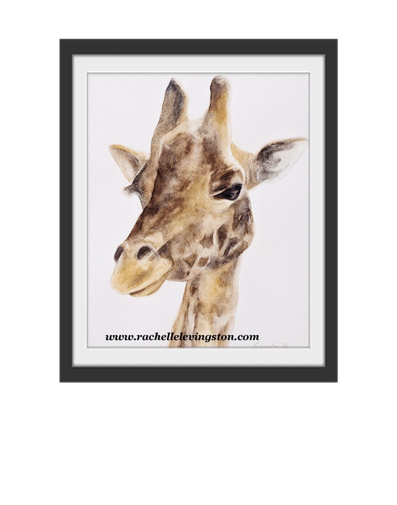 nursery giraffe art