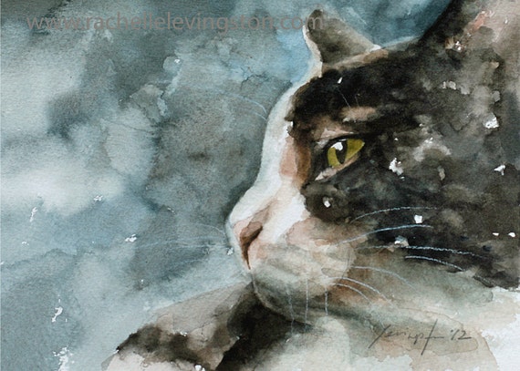 Custom portrait Custom pet portrait custom cat painting Commissioned cat Portrait cat lover gift artwork made to order bunny dog puppy