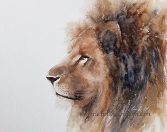 Safari Animal Watercolor Art Prints: Nursery Decor Set