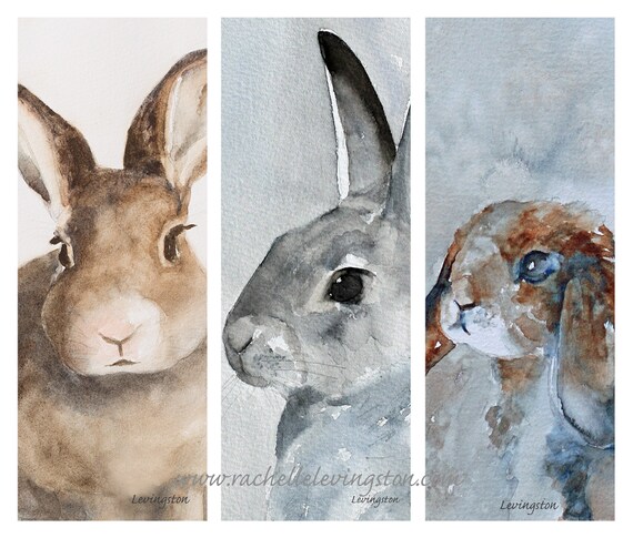 Instant DOWNLOAD of bunny bookmarks. Printable bunny bookmark | Etsy
