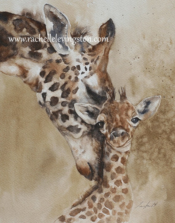 Giraffe Painting On Canvas