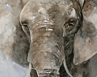 Safari Animal Watercolor Print Set: Nursery Wall Art