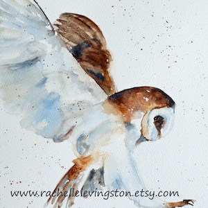 Halloween decoration- Owl art PRINT from original Owl Painting OWL boy room decor- print of Owl Picture Owl Wall Art owl nursery art