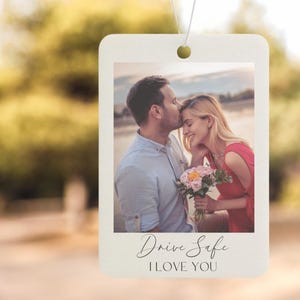 Photo Drive Safe Car Air Freshener, Car Diffuser, Cute Car Accessories, Personalized Gift, Car Accessory, Custom Car Scent, Car Decor
