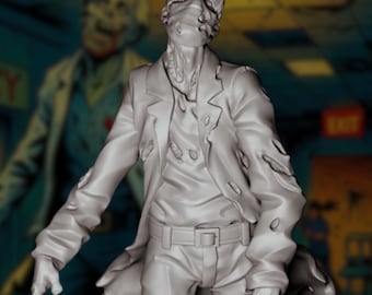 Zombie Doctor Mini | Undead Infected Physician Miniature for Modern Horror RPG's | By Vaultz