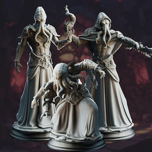 Tentacled Horror Miniature Set | Eldritch Mutants | Dungeon Master Gift | by DM Stash