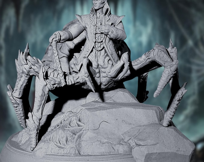 Drider  Mini |  Underdark Drow Elf  Miniature | DM Stash