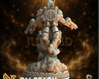 Jetpack Gunslinger Tiefling Mini | Raider Pilot Miniature | Dual Pistols and Propulsion Pack | By DM Stash