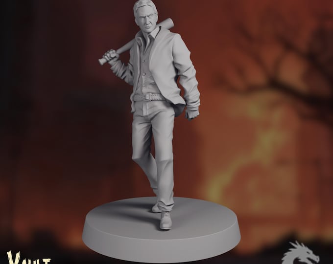 Zombie Apocalypse Survivor Mini | Modern Survival Fighter Miniature | VaultZ Resin Miniature