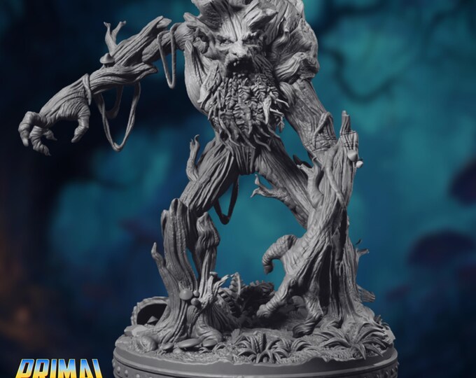 Treant Monster Miniature | Large Aberrant Plant Monster | Forest Boss Creature 32mm 75mm | By Primal Collectibles