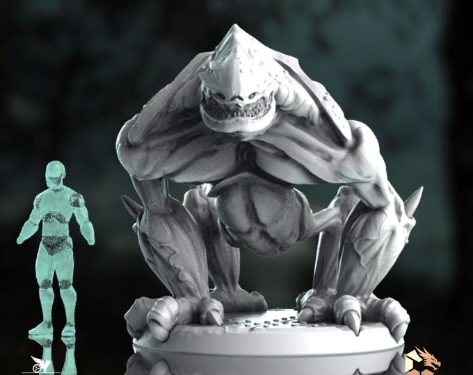 Alien Monster Mini | Sci-Fi Creature Miniature | Large Predator Beast | By Claudio Casini