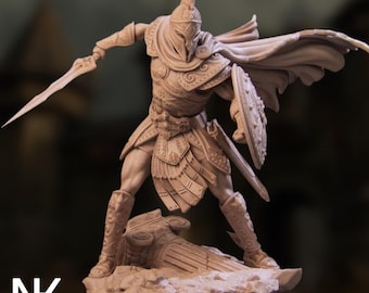 Perseus Greek Warrior Resin Model Kit | Medusa Shield Diorama, 75mm/140mm by Nerikson
