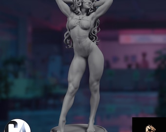 Female Hero Model Kit | Comic Style Heroine | Collector Display Figure | by CA3D