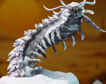 Giant Centipede Mini | Gargantuan Monster Miniature | Burrowing Horror Boss Creature by DM Stash