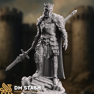 Cursed King Mini | Blackguard Fallen Paladin Miniature | By DM Stash