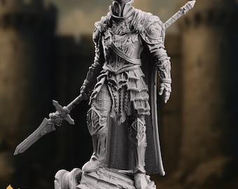 Cursed King Mini | Blackguard Fallen Paladin Miniature | By DM Stash