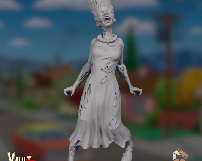 Zombie Mother Mini | Undead Horror Miniature | Apocalypse Villain Monster | VaultZ