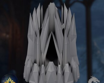 Crystal Spire Dice Tower | Shard Fortress Roller | By Black Blossom Games