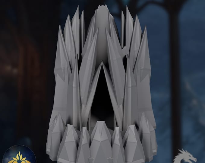 Crystal Spire Dice Tower | Shard Fortress Roller | By Black Blossom Games