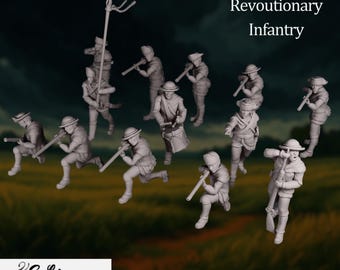 American Revolutionary War Infantry | Firing Line Miniatures | Continental Army by Eskice