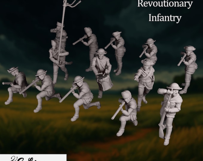 American Revolutionary War Infantry | Firing Line Miniatures | Continental Army by Eskice