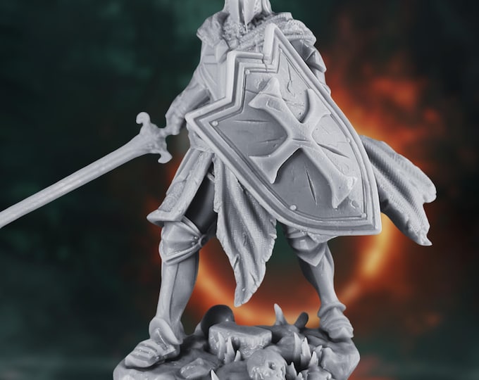 Human Paladin  Mini | Oath of Vengeance Knight  Miniature | By DM Stash