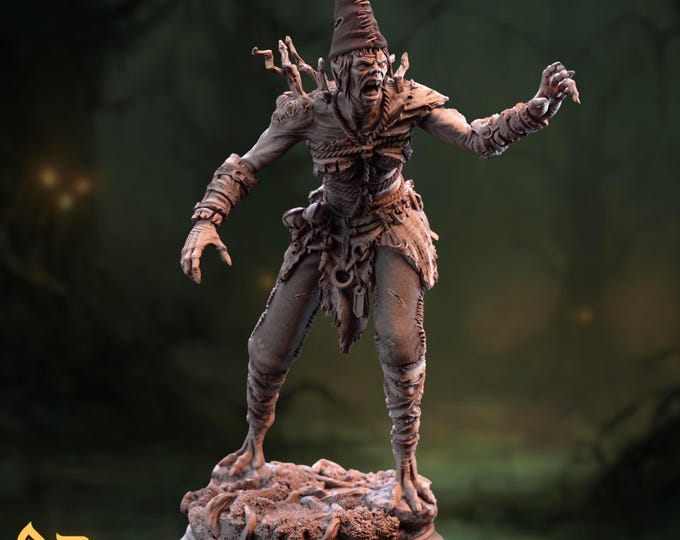 Night Hag Mini | Twisted Witch Villain Miniature | Dark Fey Sorceress NPC | By DM Stash