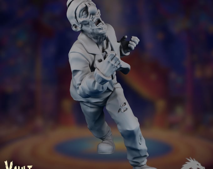 Screaming Corpse Mini | Zombie Circus | Undead Howling Horror Performer | By VaultZ