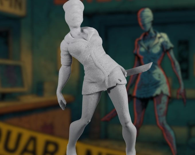 Bandaged Nurse Zombie Mini | Horrifying Hospital Encounter Mini | Wasteland, Walking Dead, AFMBE, Project Z, Everyday Heroes | Vaultz Minis